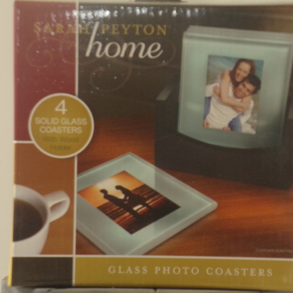 Sarah Peyton glass photocoasters